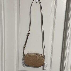 Kate Spade Elegant Gold Crossbody Bag glitter.